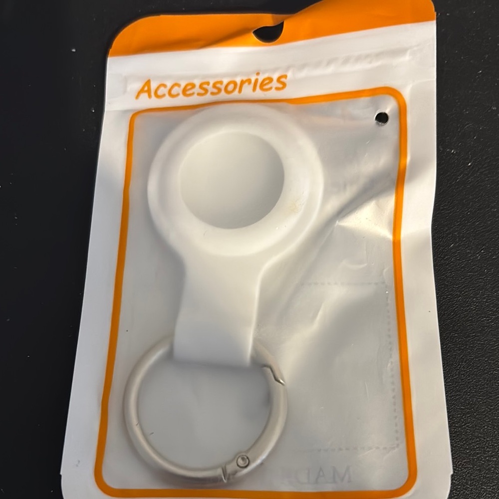 White Keychain Phone Holder